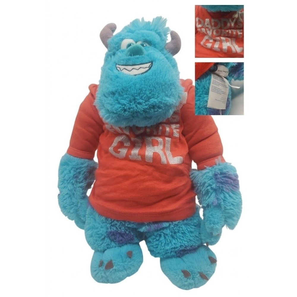 Buildâ A Bear Sulley Monsters Inc Plush 16 inch Disney Pixar Toy with Red Shirt